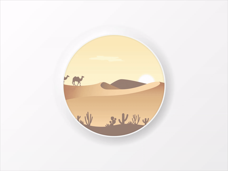 Desert 2d animation 2d art 2danimation animation animation 2d animation art animation2d animationart desert landscape motion graphics motiongraphics neomorphic neomorphism short animation vector vector art vector artwork vectorart vectorartwork