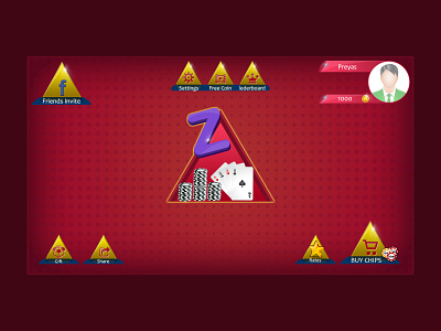 Teen Patti Mobile Game Design game art game design graphic design illustration ui ux