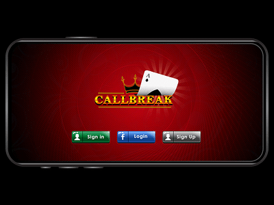 Callbreak game logo design