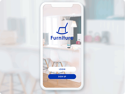 Furniture Login Page furniture app ui ux