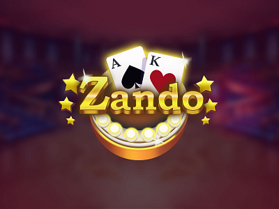 Zando Game Logo card cardgame casino chip game game art game icon game logo illustration poker rummy slots teen patti zando