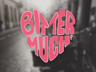 Bitter Much? hand lettering handlettering hate heart illustration lettering love pink type typography valentine valentines day