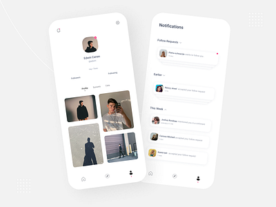 Zenfey- (Social Media App) animation app branding design illustration logo mobile ui ui design uiux ux