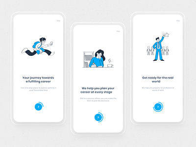 Onboarding Screens app branding design illustration logo mobile onboarding ui ui design uiux ux