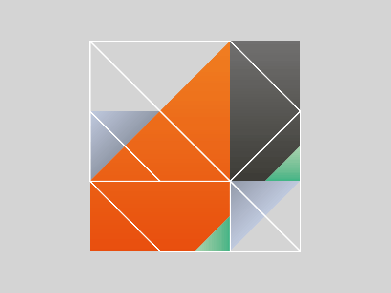 Form colors diagonal experiment experimental form geometric geometry gradient orange tiles vector