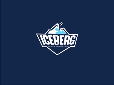 ICEBERG Logo blue design drink drink logo ice illustration logo