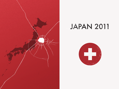 Japan 3 crack earthquake japan poster