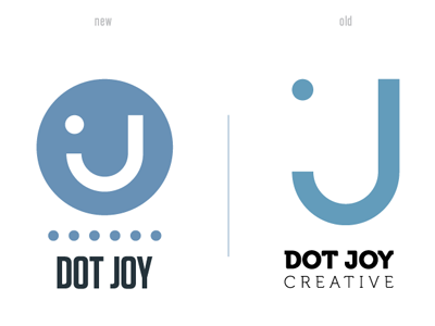 Dot Joy • Revisited blue logo revision school