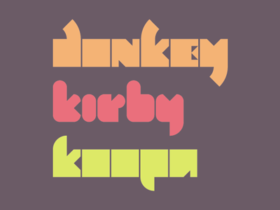 King Pong variants font text typeface typography