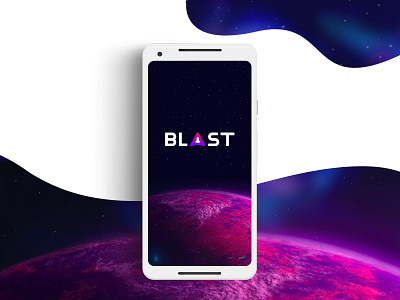Blast Splash Screen android app blast bright games mobile pink pixel planet space white