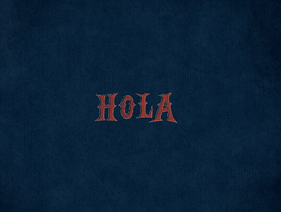 ¡Hola! design hand drawn hand lettering procreate typography