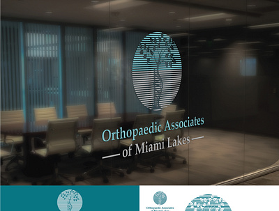 Orthopaedic Associates of Miami Lakes Logo Sample brand identity branding identity logo logo design