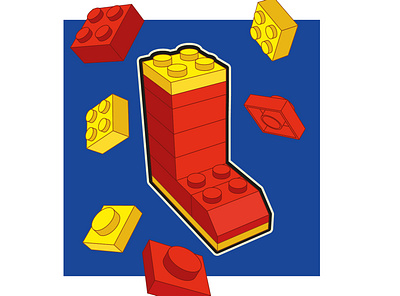 L- Lego 36daysoftype 36dot 3d art 3d modeling easymetry lego letter