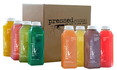 Pressed Juicery bottle juice packaging root