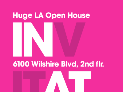 Huge Party invite invitation magenta