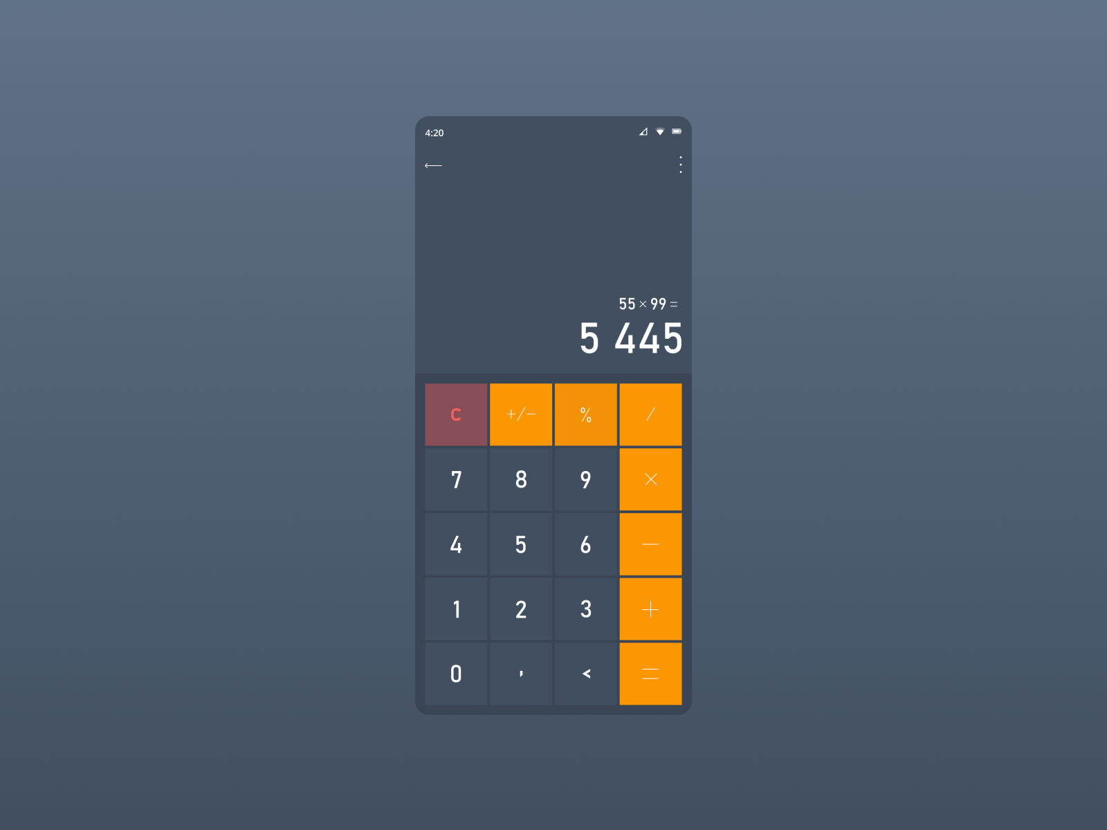 daily ui calculator by Vadim Virskiy on Dribbble