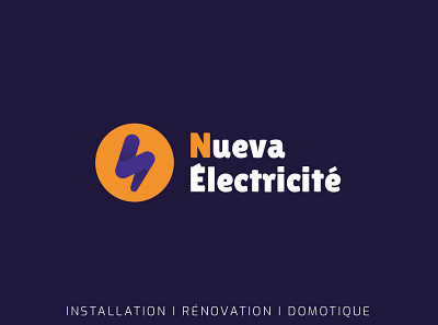 Nueva Électricité branding design logo