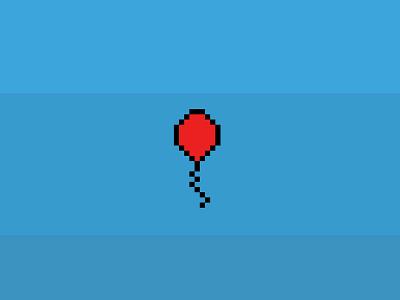 Left Behind 99 balloon behind blue game indie left red sky up