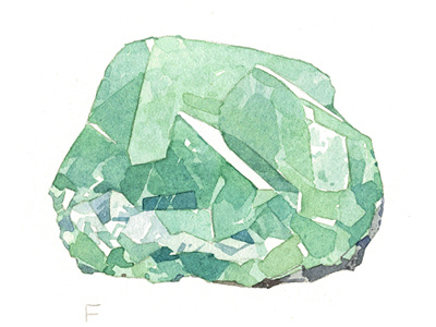 Flourite watercolor