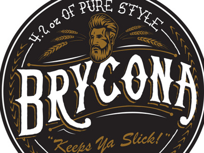 Brycona Shirt Design branding brycona clothing handlettering illustrator pomade vintage
