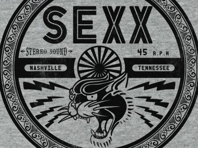 Sexx Panther band merch illustrator photoshop