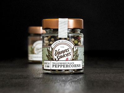 Vanns Spices copper hook leaves natural organic packaging perforated spice spices trish ward
