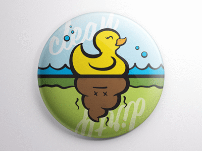 Magnet cartoon clean dirty dishwasher duck magnet play poop rubber duckie