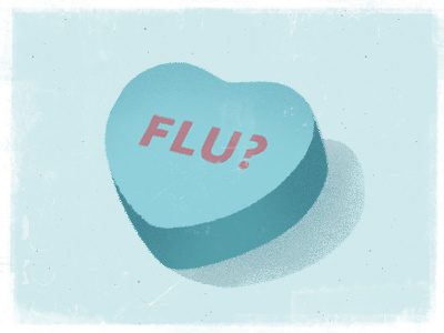February is Peak Flu Season illustration trish ward
