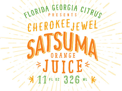 Satsuma Juice Label label packaging