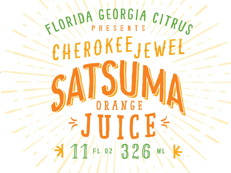 Satsuma Juice Label by Haile McCollum on Dribbble