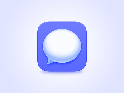 Message icon apple big sur blue bubble dialogue icon information logo macos newsletter ui ux