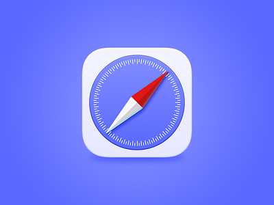 Browser icon big sur blue compass earth fillet icon ios logo macos mimic neumorphism pointer safari skeuomorphism ui ux