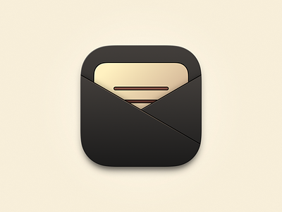 EMAIL ICON app black business golden icon mail paper system ui ux