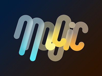 Magic Font app branding icon illustration logo ui ux