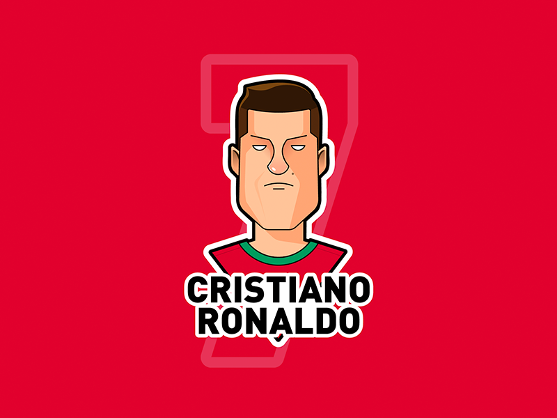 Cristiano Ronaldo cup fifa，athlete icon illustration madrid portugal real red ronaldo ux world world cup