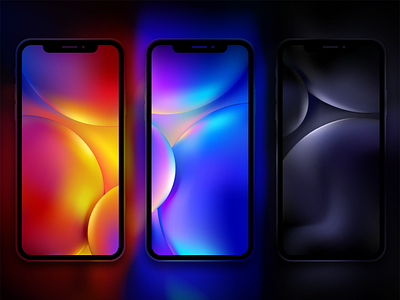 Mobile Wallpaper Design colorful desktop illustrator ios iphone iphonex mobile photoshop ui ux design wallpaper 图标 插图