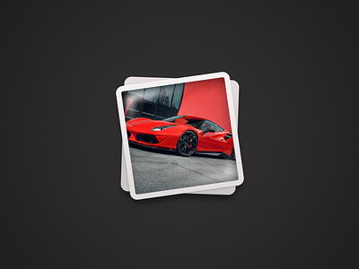 Album Desktop Icon (Ferrari) app desktop ferrari illustration red ui ux 图标 黑色