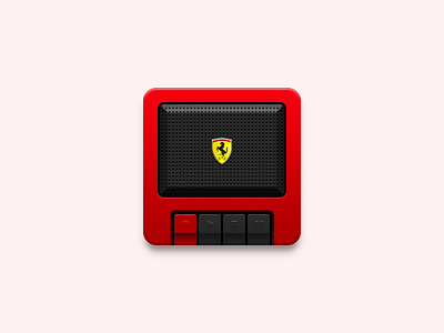 Recorder Desktop Icon (Ferrari) android black desktop ferrari icon illustration logo phone recording red ui ux yellow