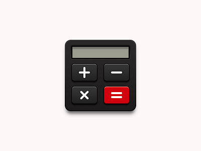Calculator Desktop Icon (Ferrari) android app black car desktop icon illustration minus phone plus red sign ui ux