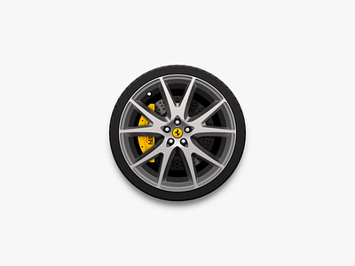Wheel Hub Desktop Icon (Ferrari)