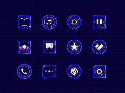 Science Fiction Theme Icon Design