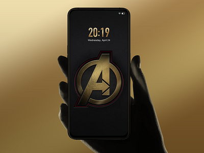 Avengers Mobile Phone Lock Screen Design android avengers icon illustration lock screen logo phone ui ux