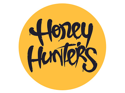 «Honey Hunters» music band | Logo branding design flat illustration logo minimal