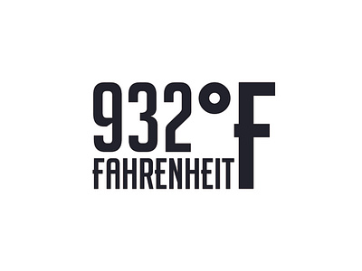 «932°F» web store | Logo and lettering