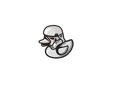 «Star Trooper duck» sticker minimal sticker vector