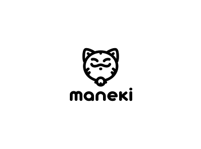 Maneki game studio / Logo design brand identity branding cat design game game studio graphic design illustration minimal vector