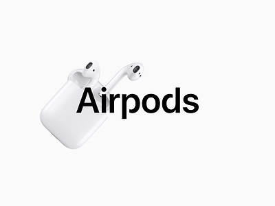 Airpods logotype concept