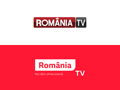 Romania TV redesign concept branding concept concept design design flat logo logotype minimal news news channel news station redesign romania romania tv station tv tv channel typography