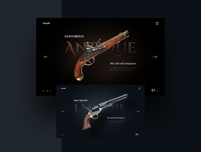 Old Gun creative design designer logo mobile ui photoshop ui uxui web web design webdesign