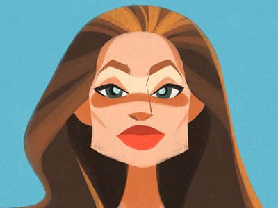 Angelina Jolie Avatar character design characterdesign concept art conceptart design illustration illustrator vector